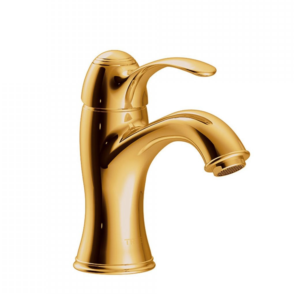 Tres Clasic wastafelkraan eenhendel goud