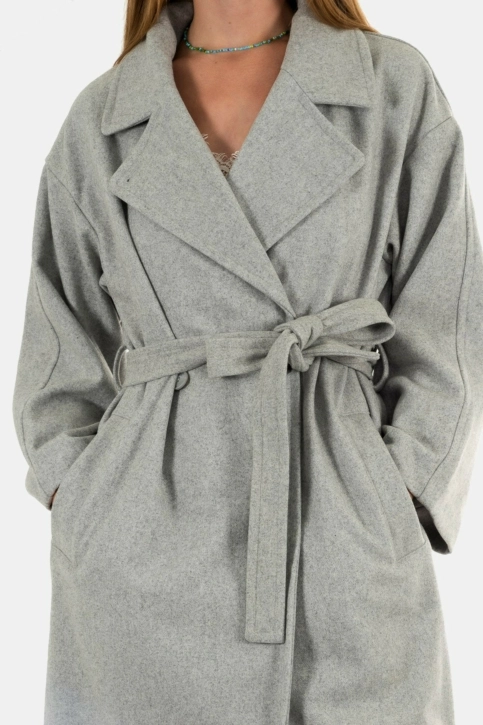 manteaux ichi elvina 200317 light grey melange