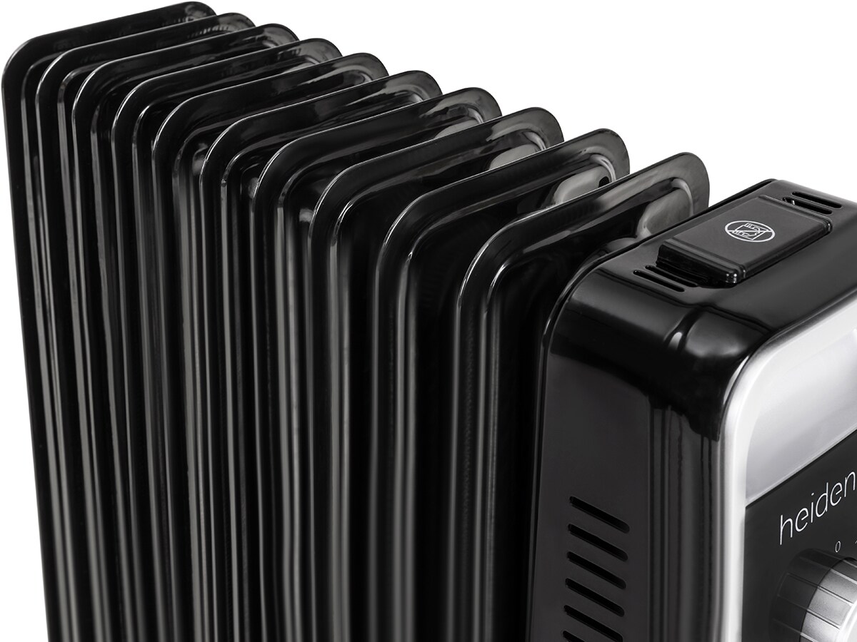 Heidenfeld Ölradiator ÖR100, Thermostat, 1000-2500 Watt, stufenweise Regulierung, 3 Jahre Garantie