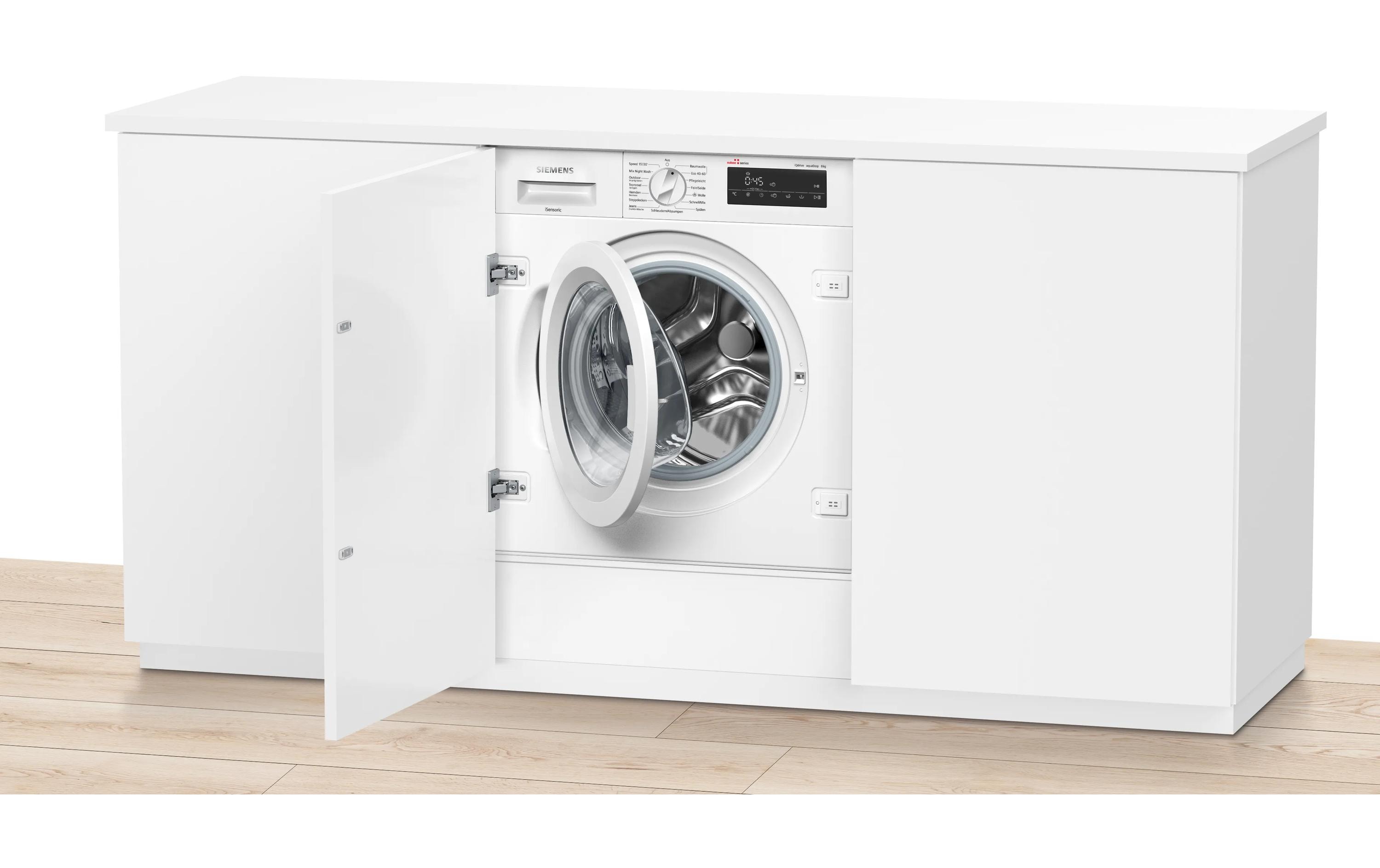 Einbau Waschmaschine WI14W542CH Links<br>Frontlader mit 8 kg Ladekapazität