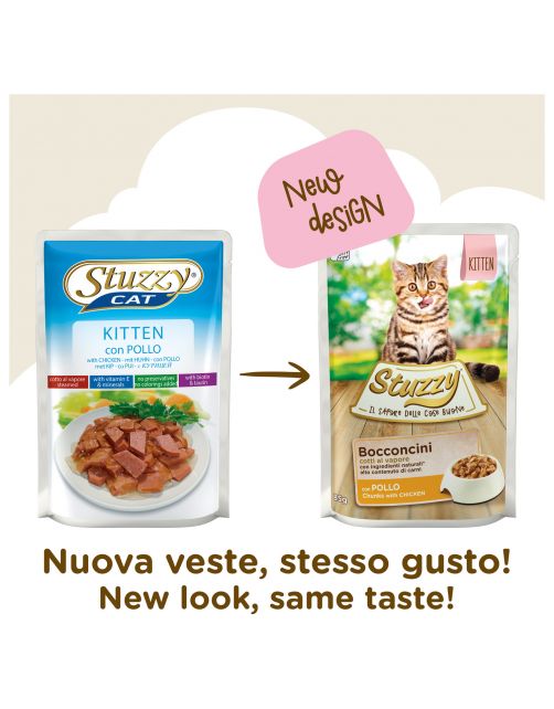 Stuzzy Maaltijdzakjes  Bocconcini Kitten - Kattenvoer - Kip 85 g