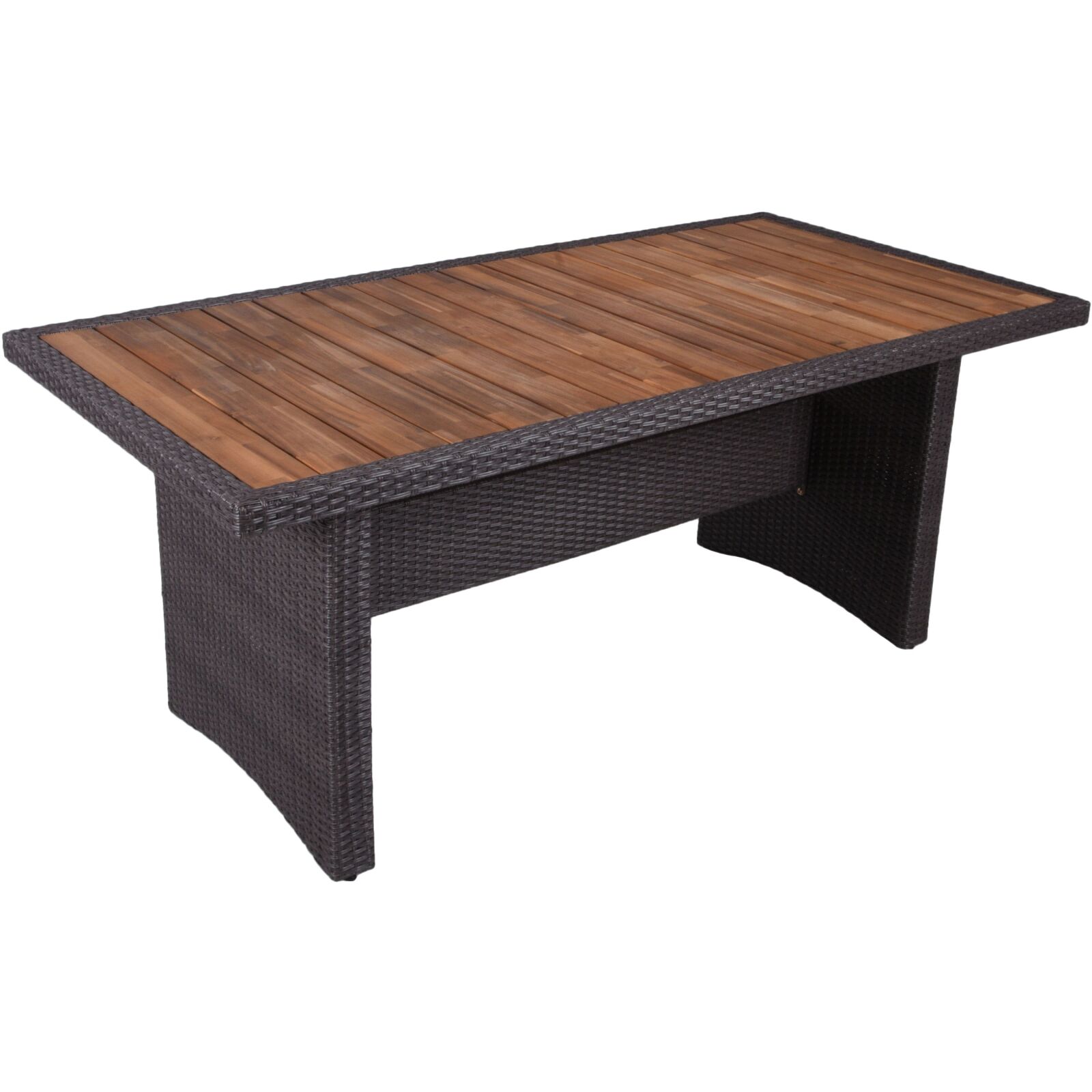 Tisch BRAGA - weidengrau - Akazienholz - 180 cm