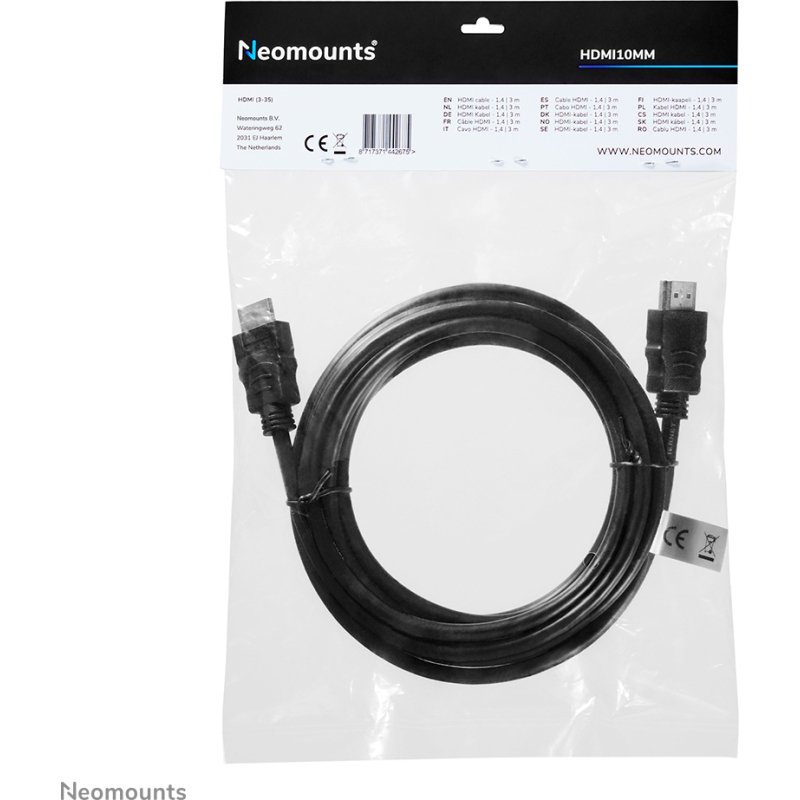 Neomounts HDMI10MM câble HDMI - 3 mètres