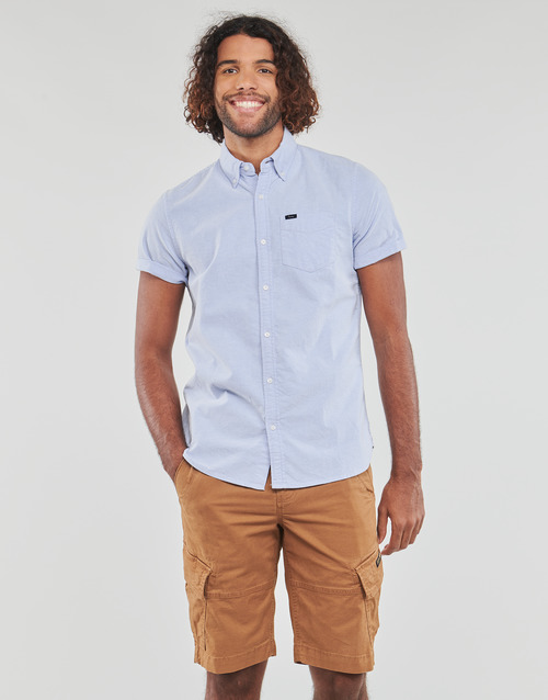 Superdry - VINTAGE OXFORD S/S SHIRT - Bleu