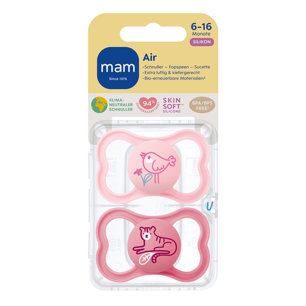 MAM Air Nuggi<br>2 Stück, 6-16 Monate Girl