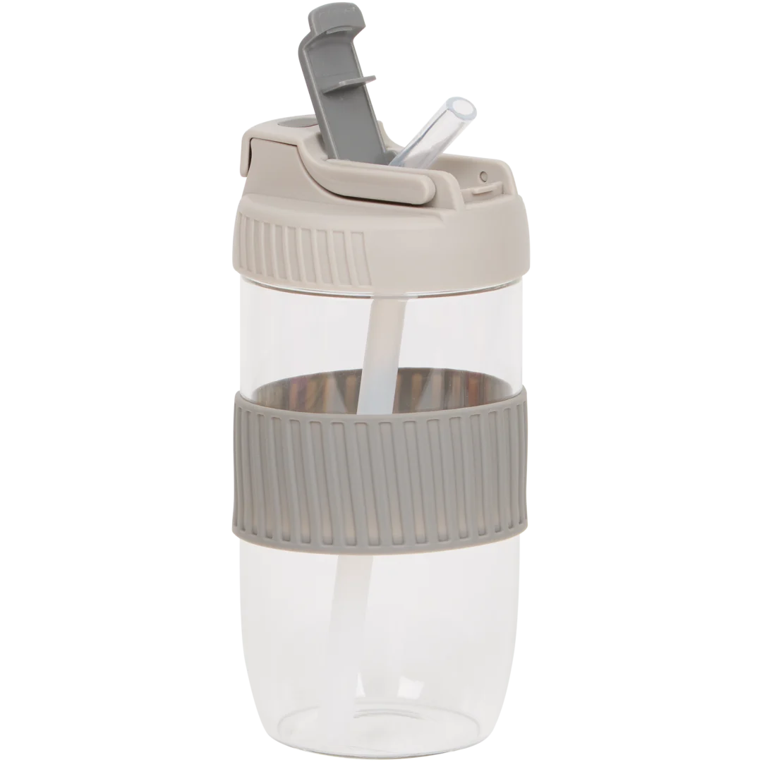 Drinkfles met rietje 500 ml | diverse kleuren