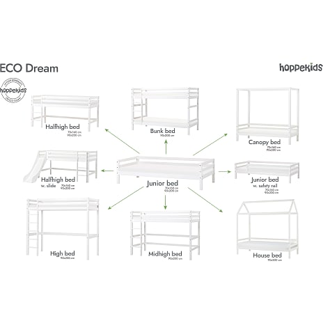 Hoppekids ECO Dream højseng 90x200 cm