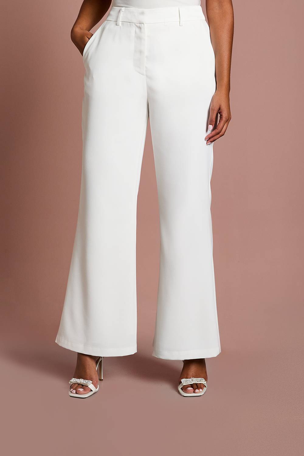 Coast Pantalon de Mariée Évasé Premium Petite Taille
