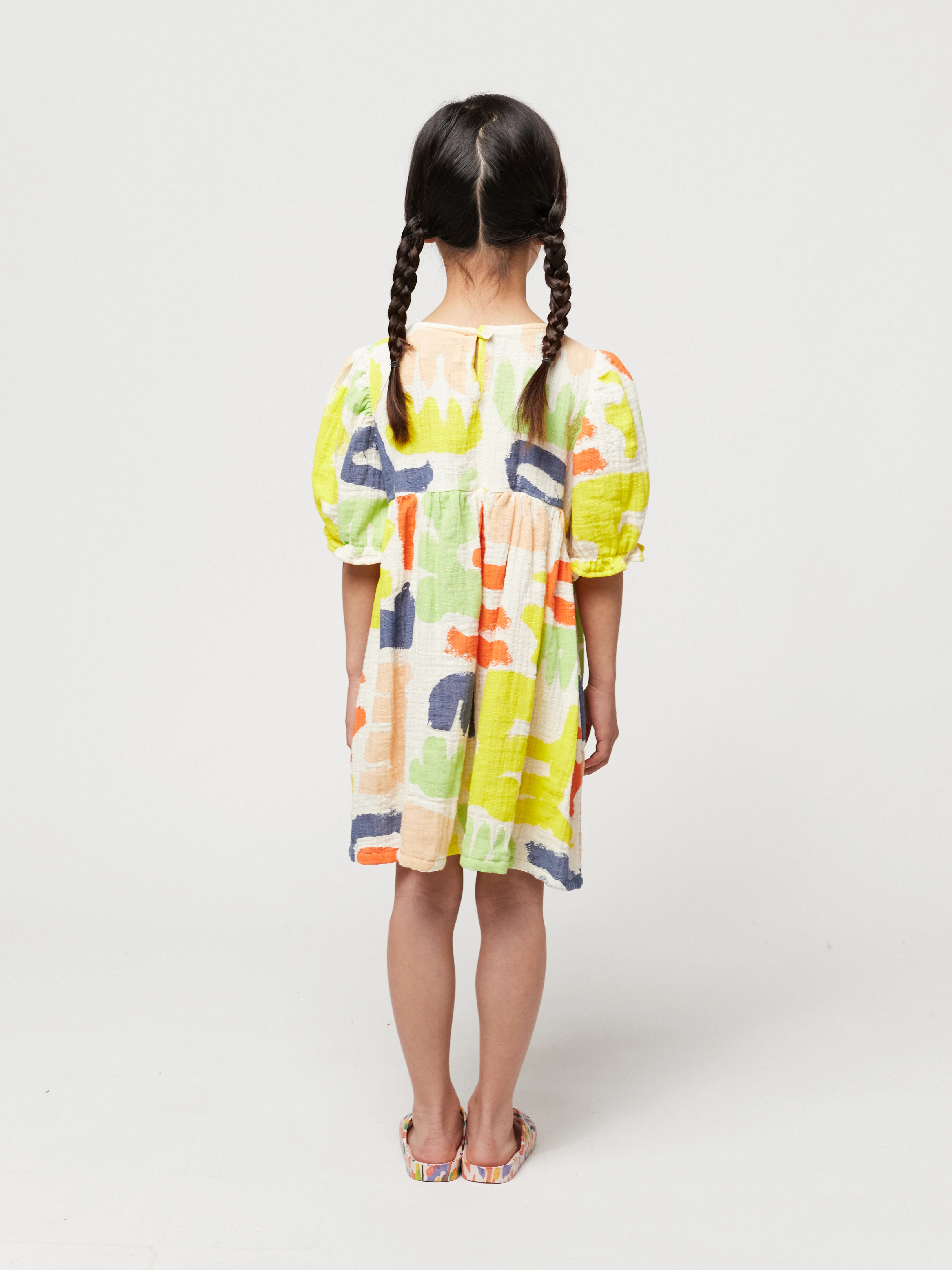 Kurzarm-Kleid CARNIVAL in offwhite