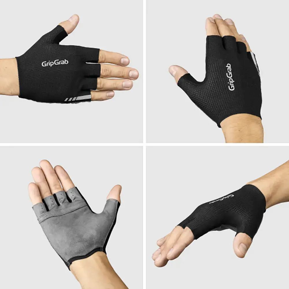 GripGrab PACR InsideGrip Zomer Fietshandschoenen Zwart