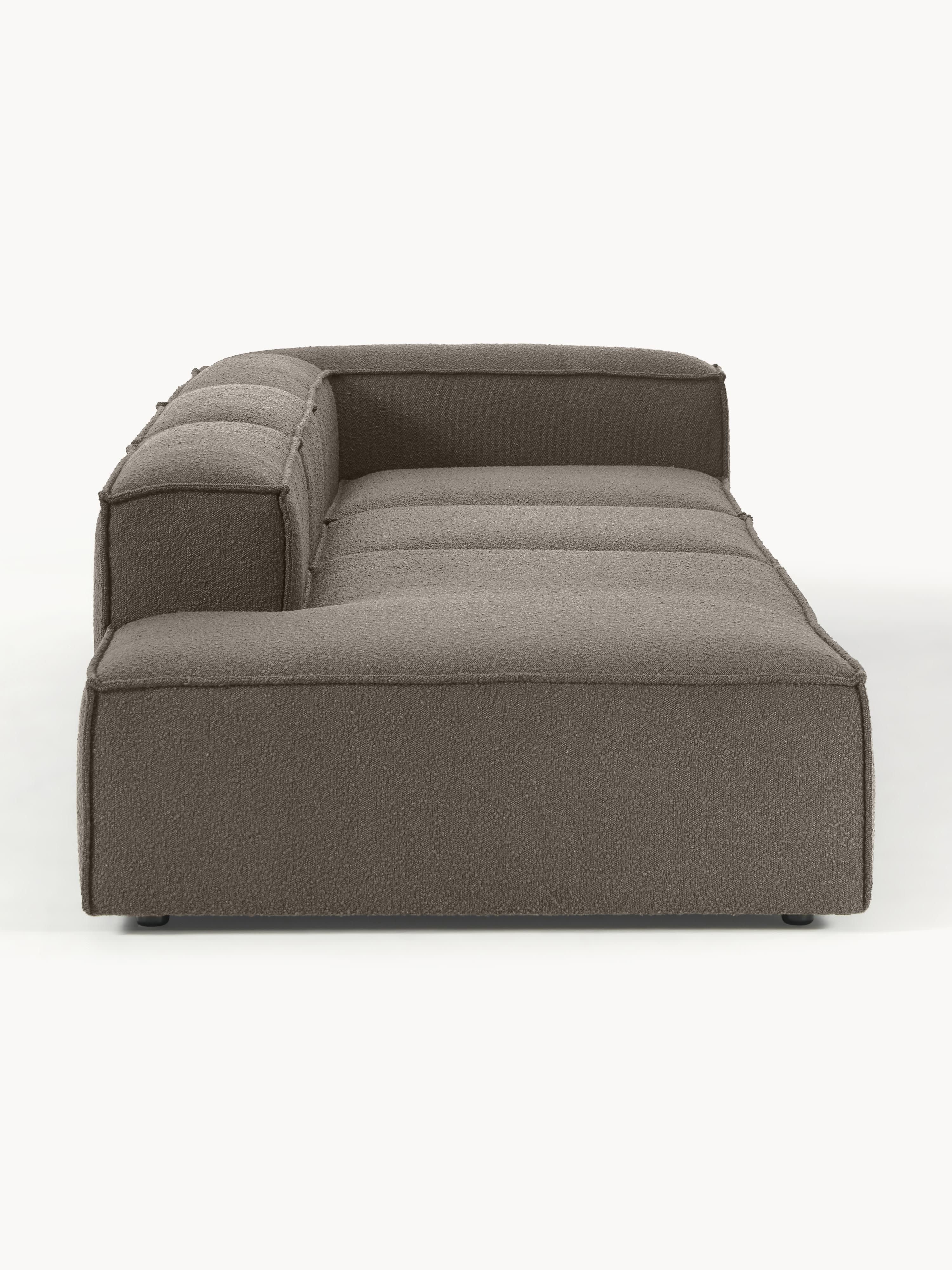 Modulaire XL chaise longue Lennon uit bouclé
