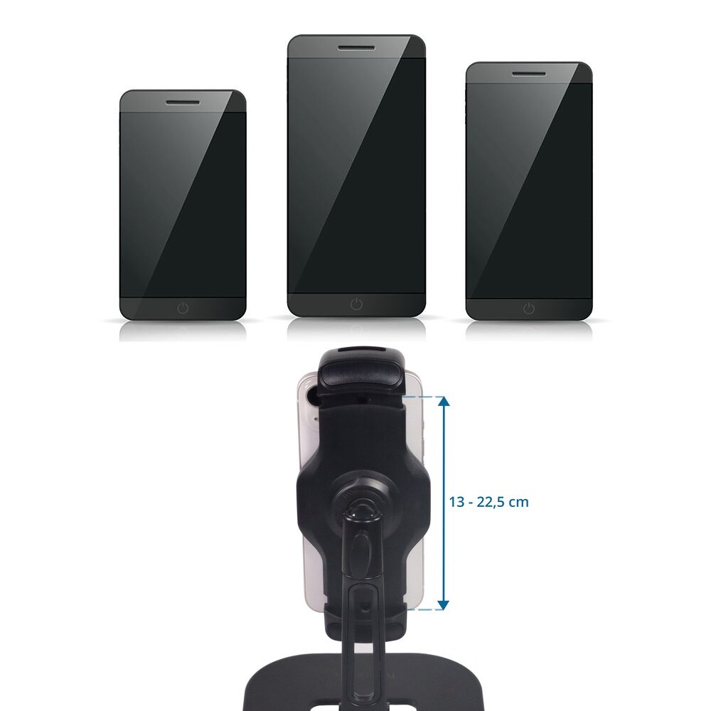Handy & Tablet Halterung FLEXMOBI IV Metall, Kunststoff hjh OFFICE