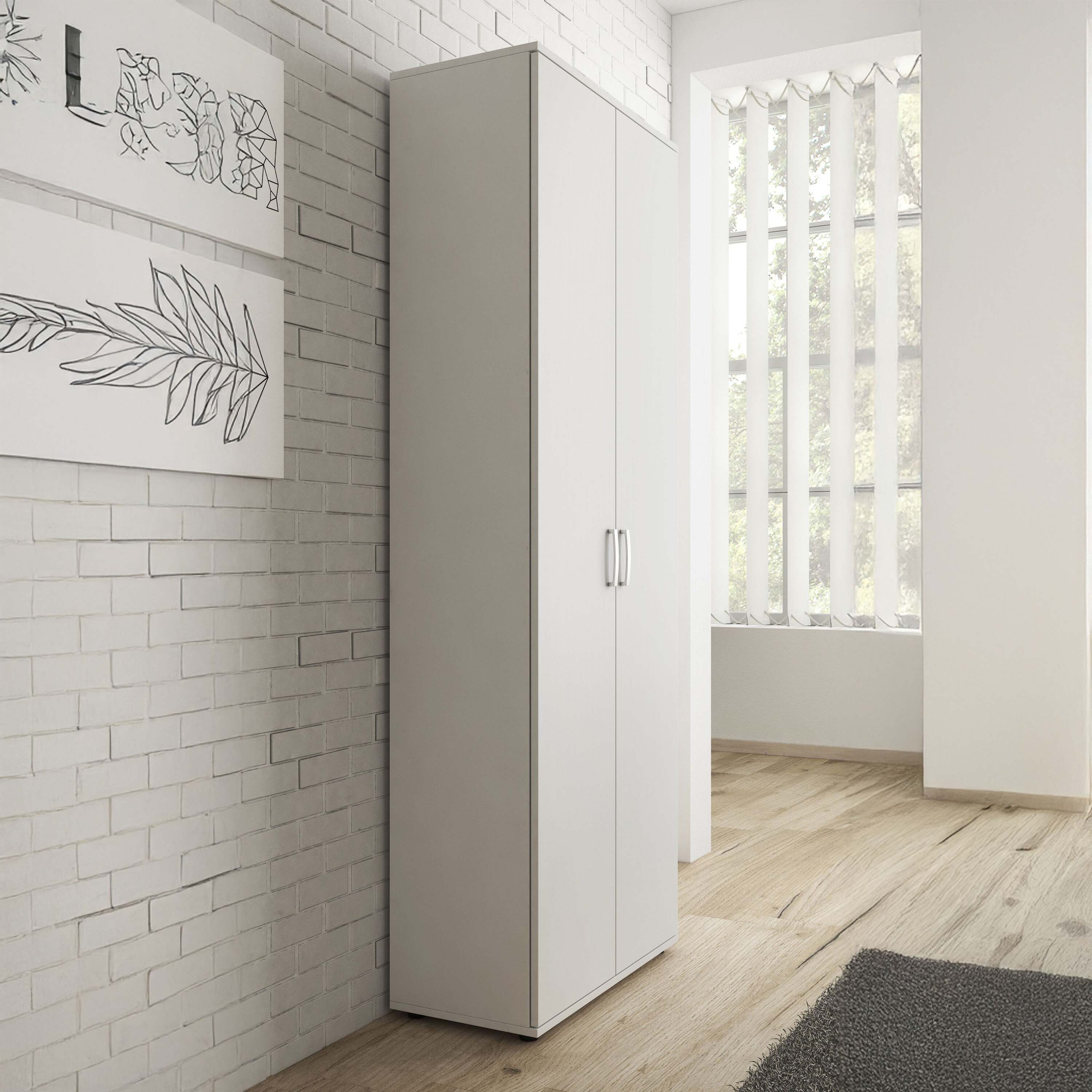 Meubella - Schoenenkast Odette - Wit - 70 cm
