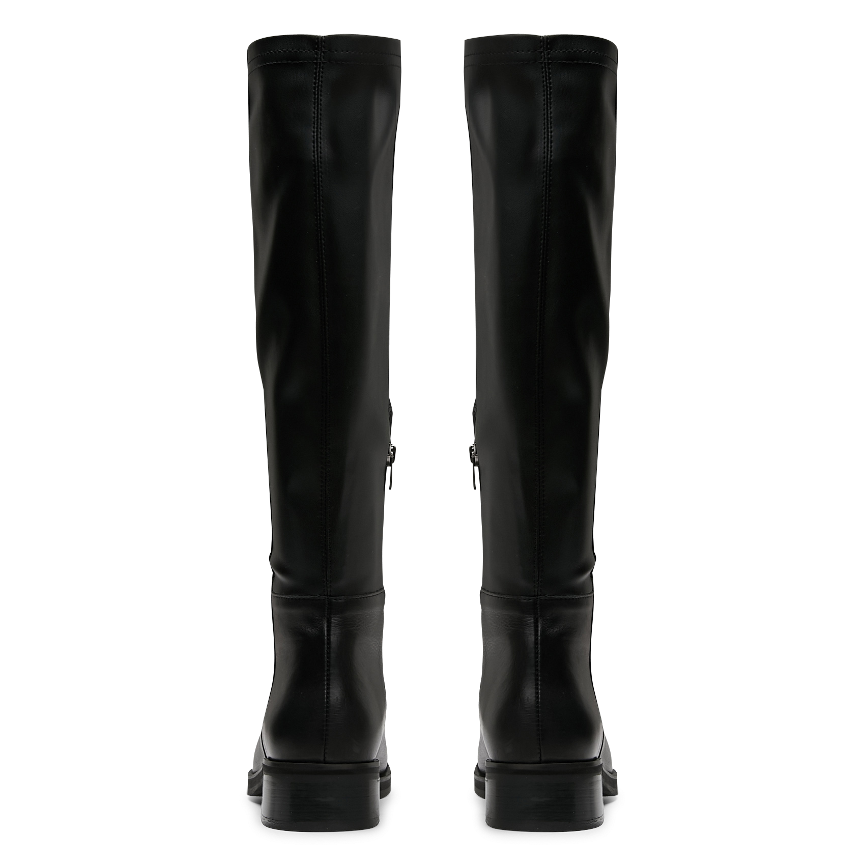 FRANCESCA - Bottes hautes en cuir lisse | Noir