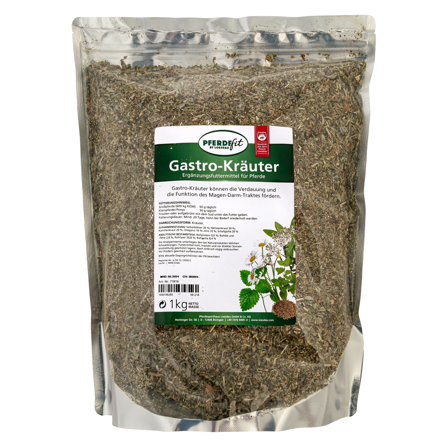 PFERDEfit by Loesdau Gastro-Kräuter  - 1 kg