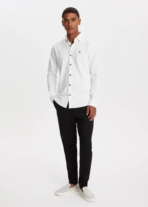Punta pantalon skinny fit zwart (ZWART)
