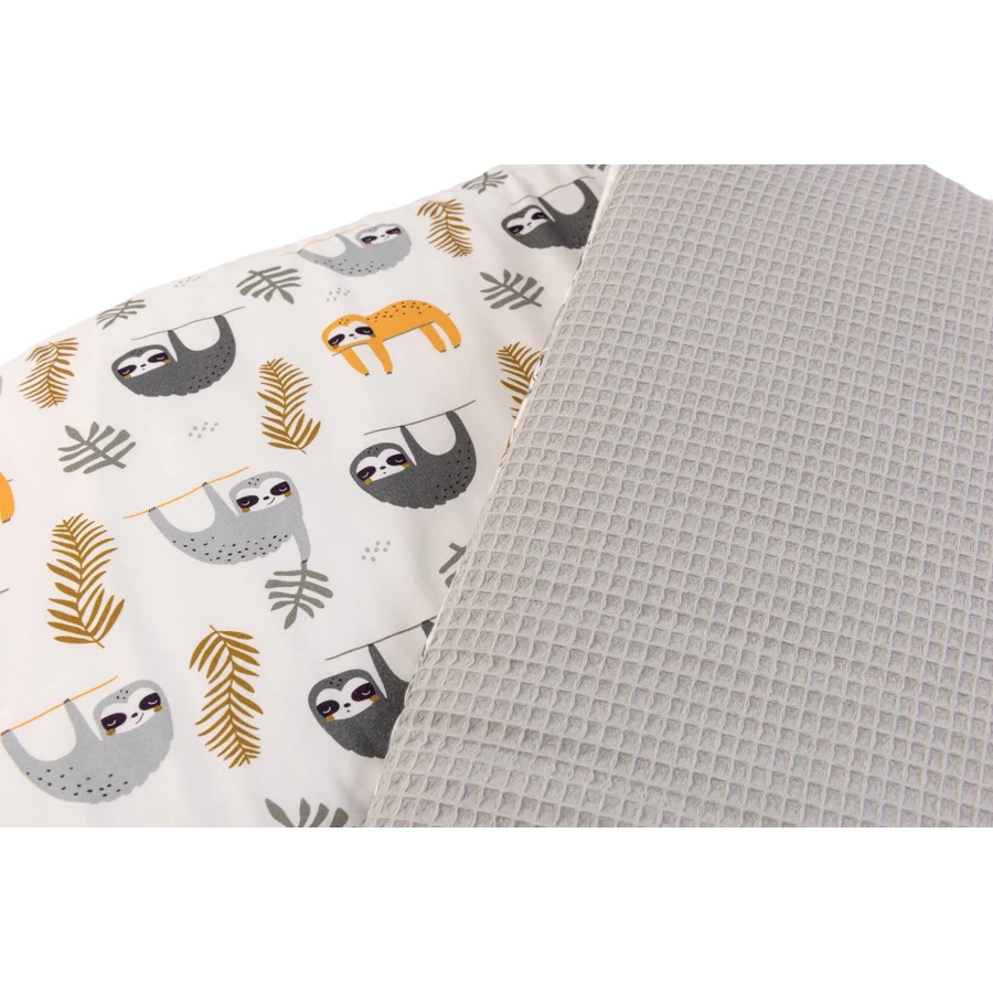 Ullenboom Nestchen für Babybett Grau Faultier 210 x 30 cm