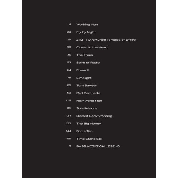 Hal Leonard Rush Spirit Of Radio Bass