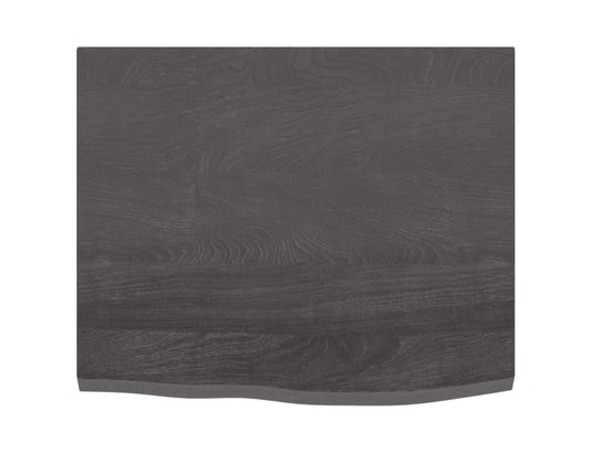 VIDAXL - Arrière de comptoir Comptoir de salle de bain gris foncé 60x50x2 cm bois traité