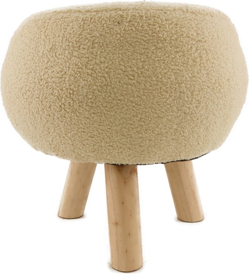 Dijk Natural Collections kruk Tjasko beige D 35 H 37 cm
