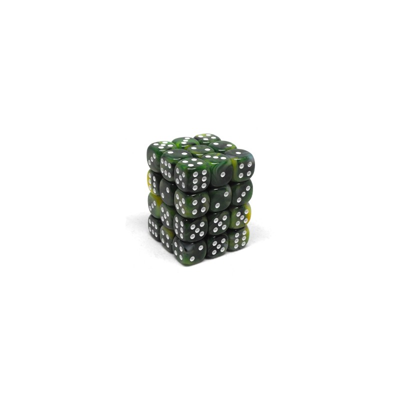 Pack de 36 dés 6 *phantom* vert
