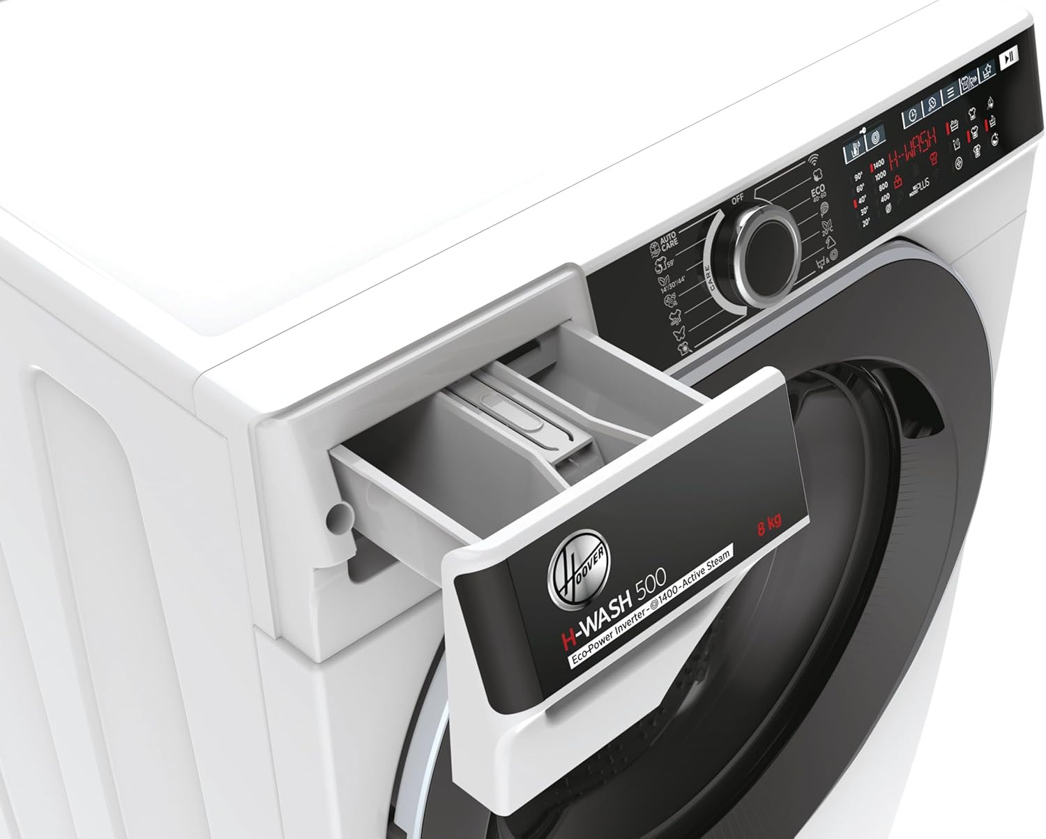 Hoover H-WASH 500 HWP 48AMBC/1-S Waschmaschine / 8 kg/Klasse A/Eco-Power Inverter Motor/Power Care System/ActiveSteam Dampf-Funktion/Wi-Fi