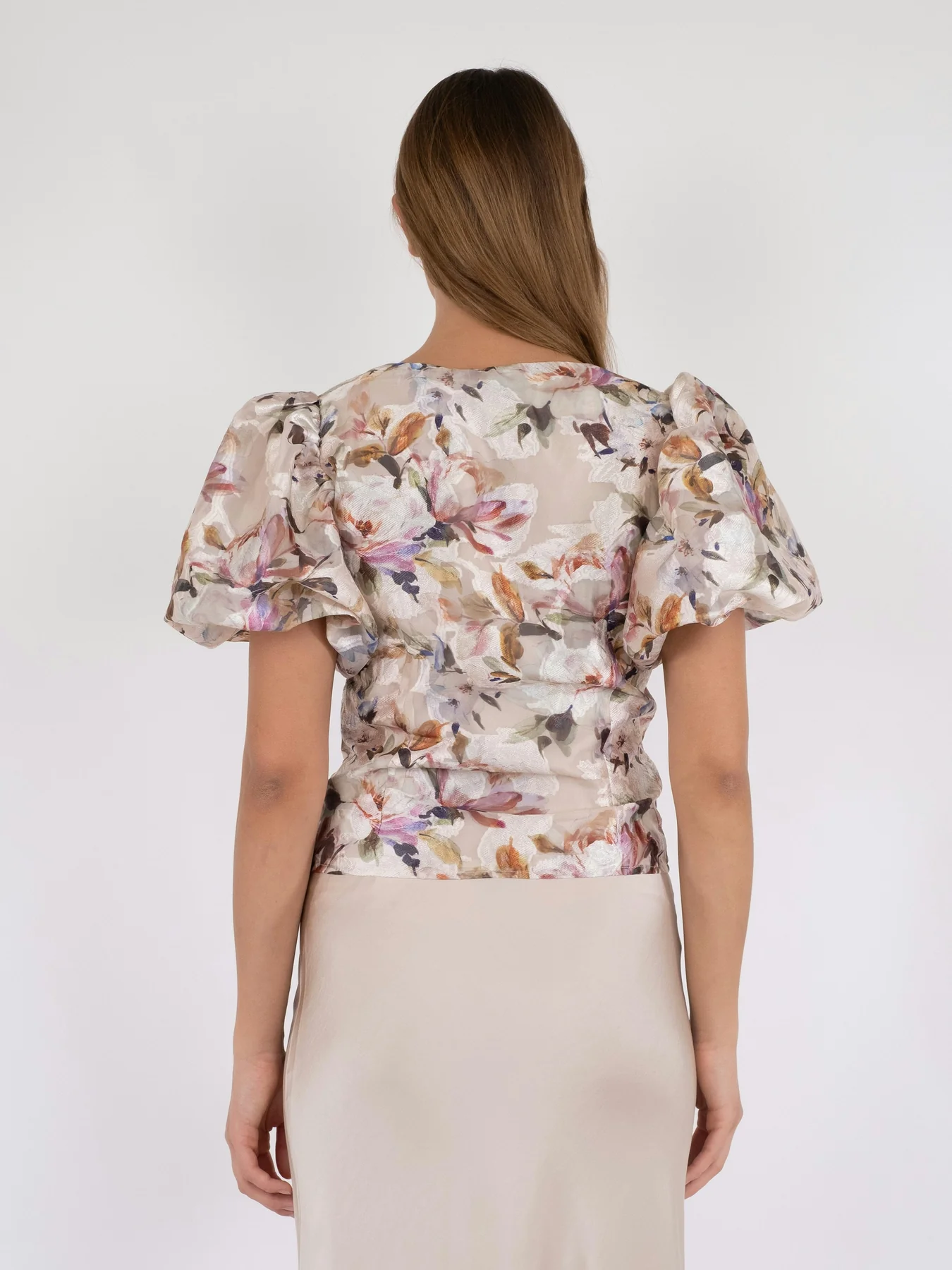 Neo Noir Camia Brocade Print Blouse