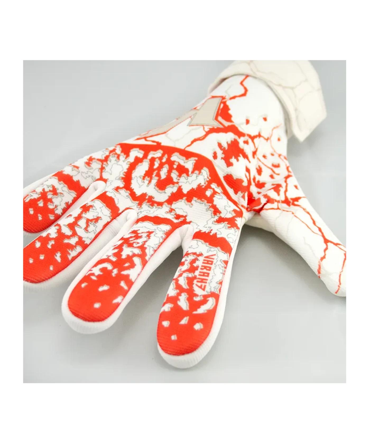 KEEPERsport Varan7 Challenge NC TW-Handschuhe Weiss Rot F066