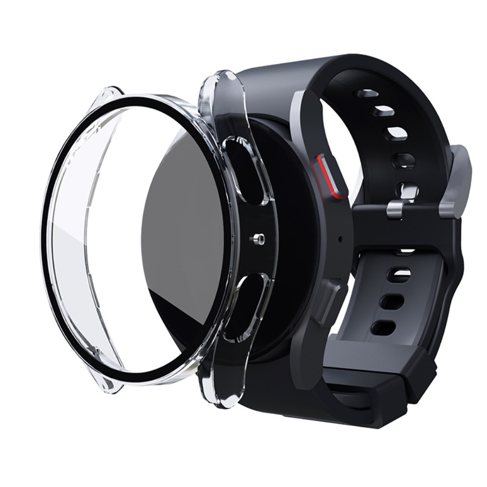 Samsung Galaxy Watch 5 / 4 (44 mm) Hardcase Bumper   Display Schutzglas - Transparent