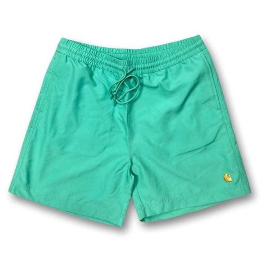 Carhartt WIP Chase Swim Trunks Black / Gold