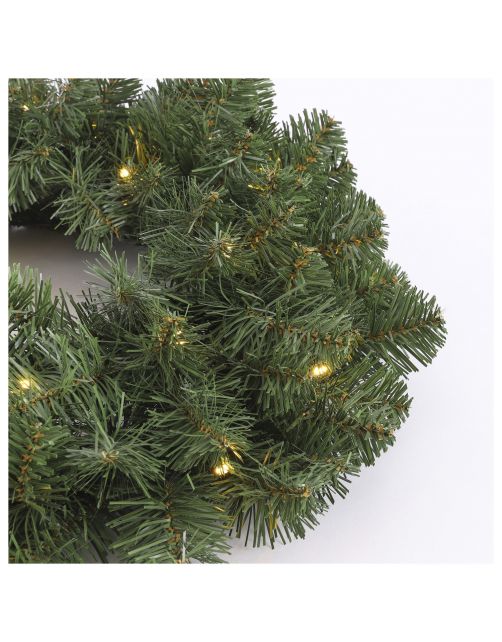 Black Box Trees Krans Led 20 Lamps Tips 90 - Kunstgroen - 45 cm Groen