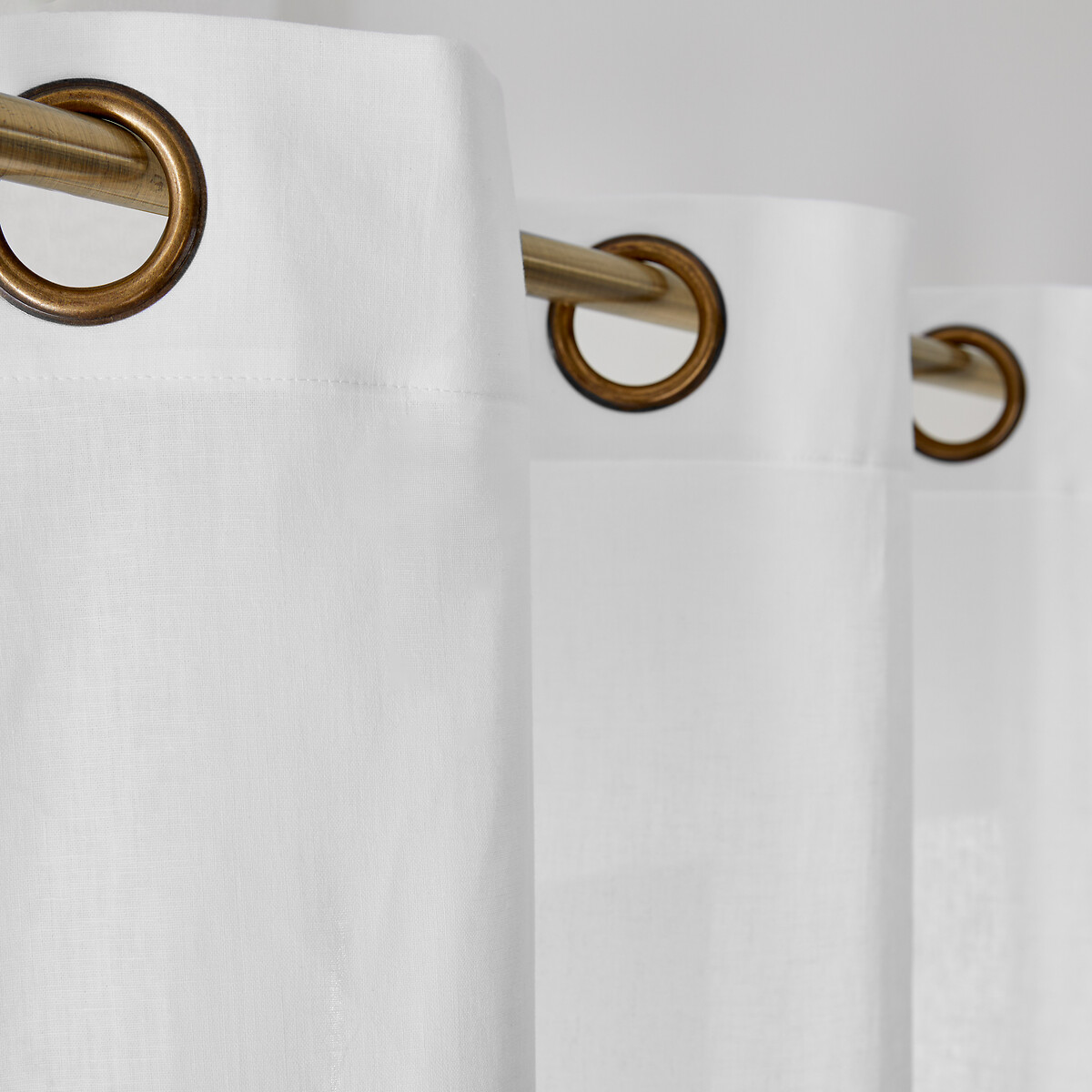 LA REDOUTE INTERIEURS<br>Cortina de meio linho com ilhós, Lincot