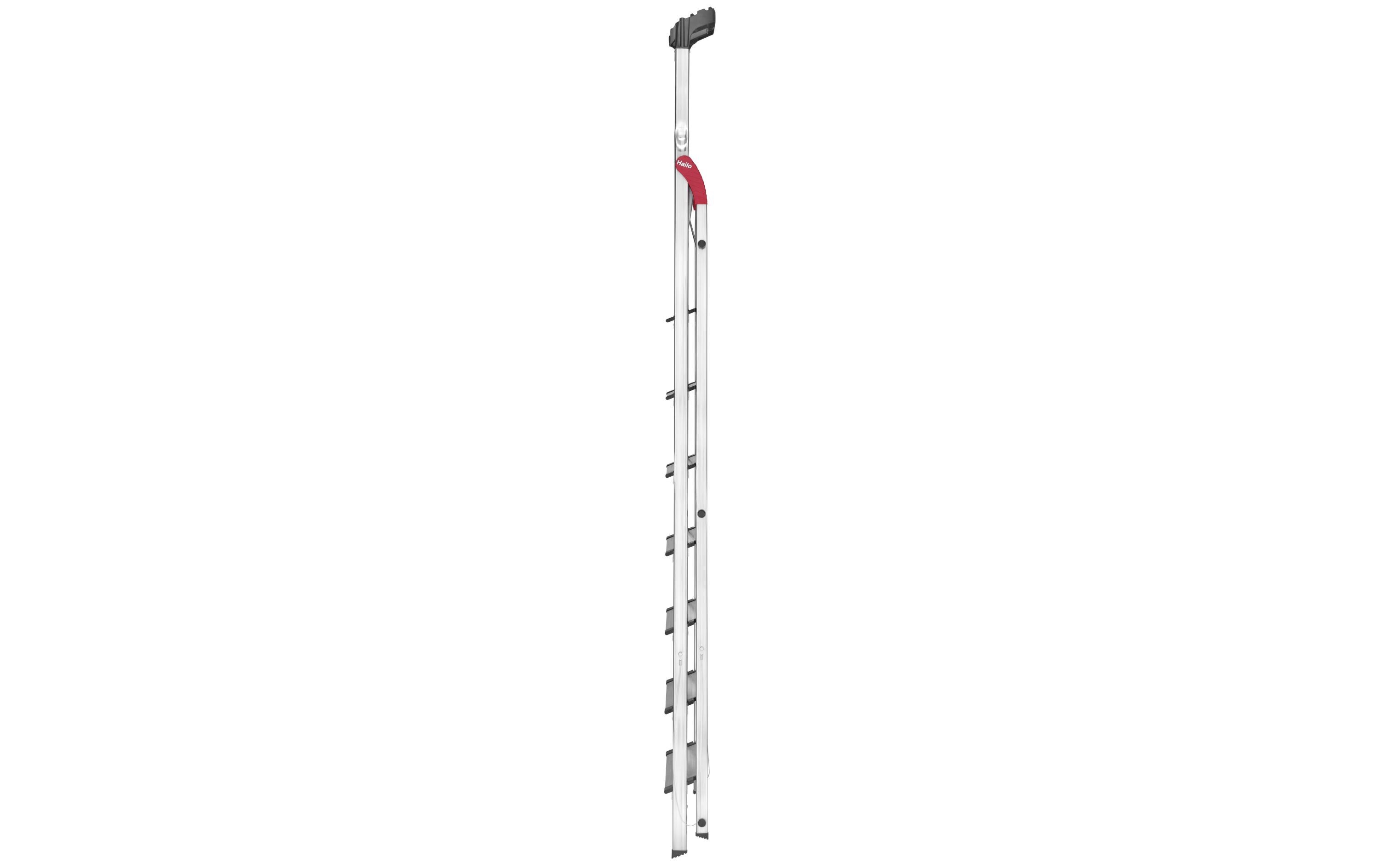 Stehleiter L80 Comfort Line 8 Stufen<br>Die Alu-Sicherheits-Haushaltsleiter mit extra tiefen Stufen