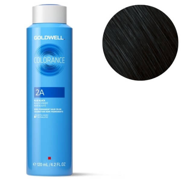 Coloration Colorance 2a col noir bleuté Goldwell 120ml