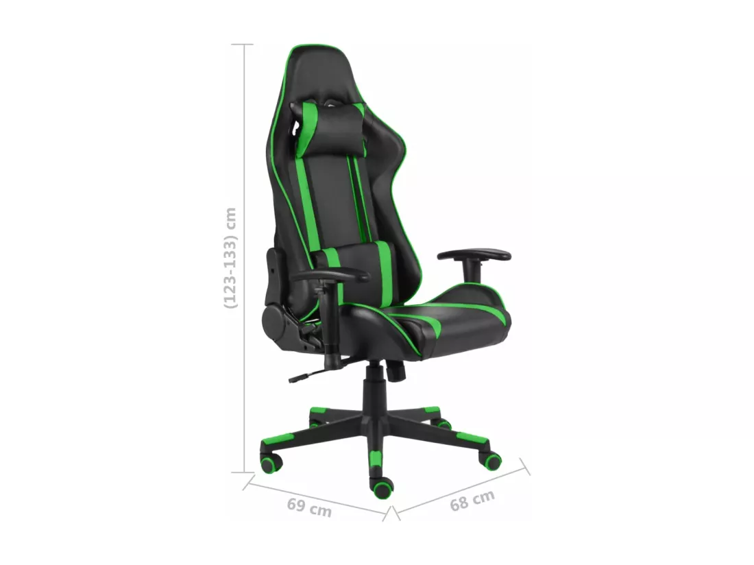 Chaise de jeu pivotante Vert PVC