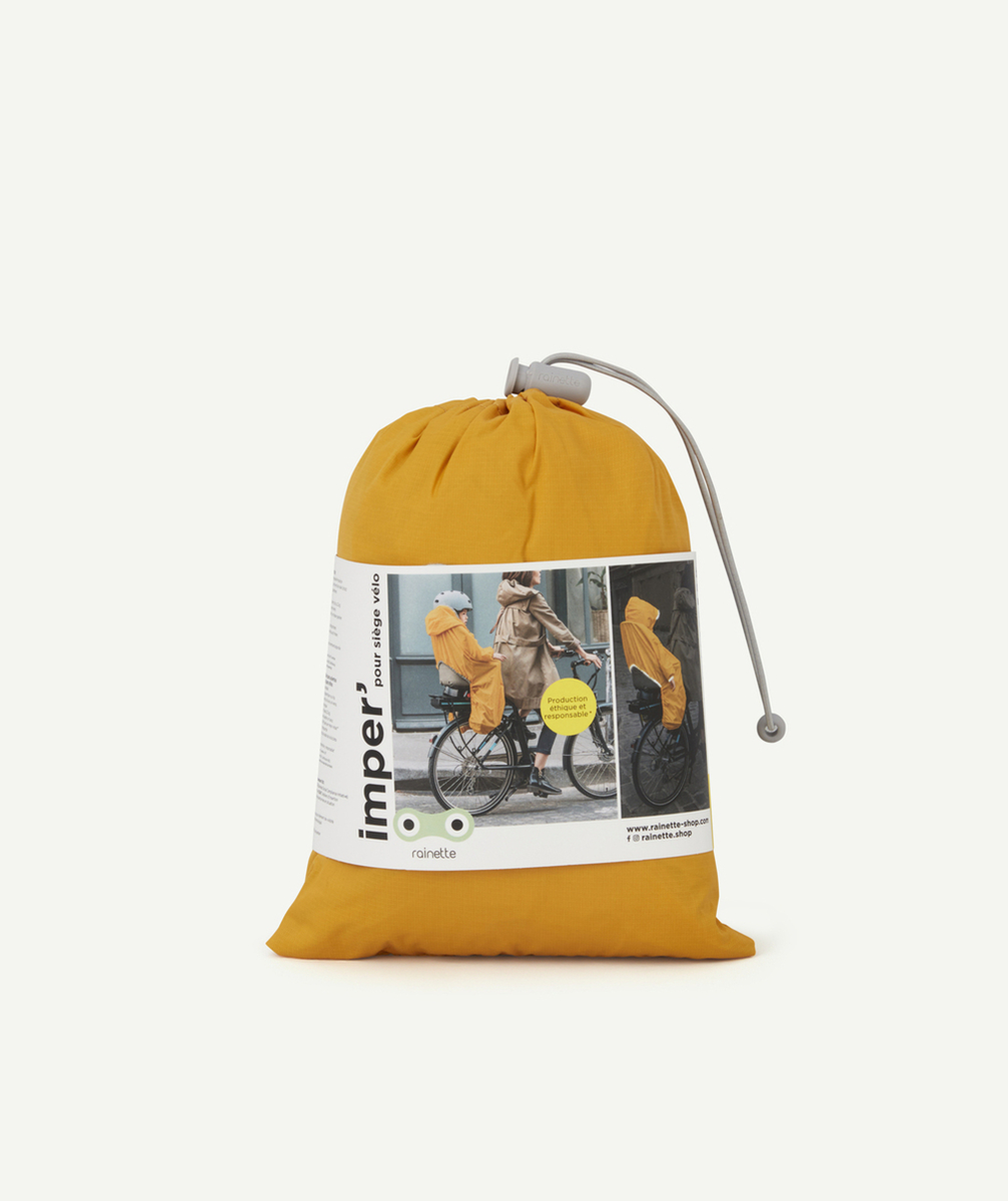 RAINETTE SHOPIMPERMÉABLE JAUNE POUR SIÈGE BÉBÉ DE VÉLO