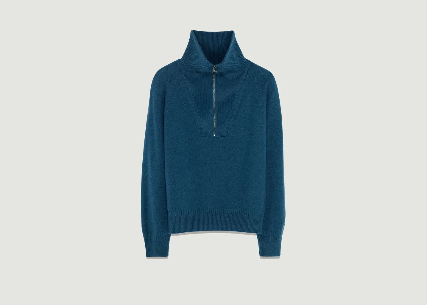 Pull col zippé en cachemire Tricot