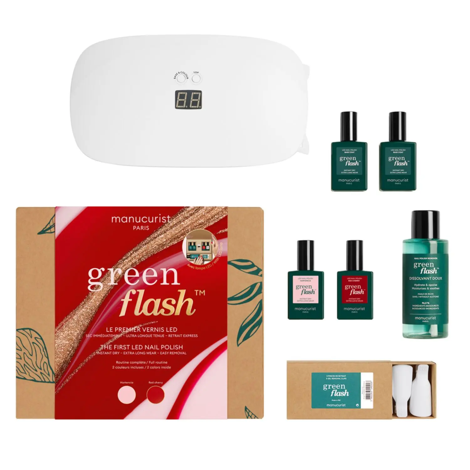 Manucurist - Coffret cadeau Green Flash Essentiels Routine Hortencia & Red Cherry - Femme
