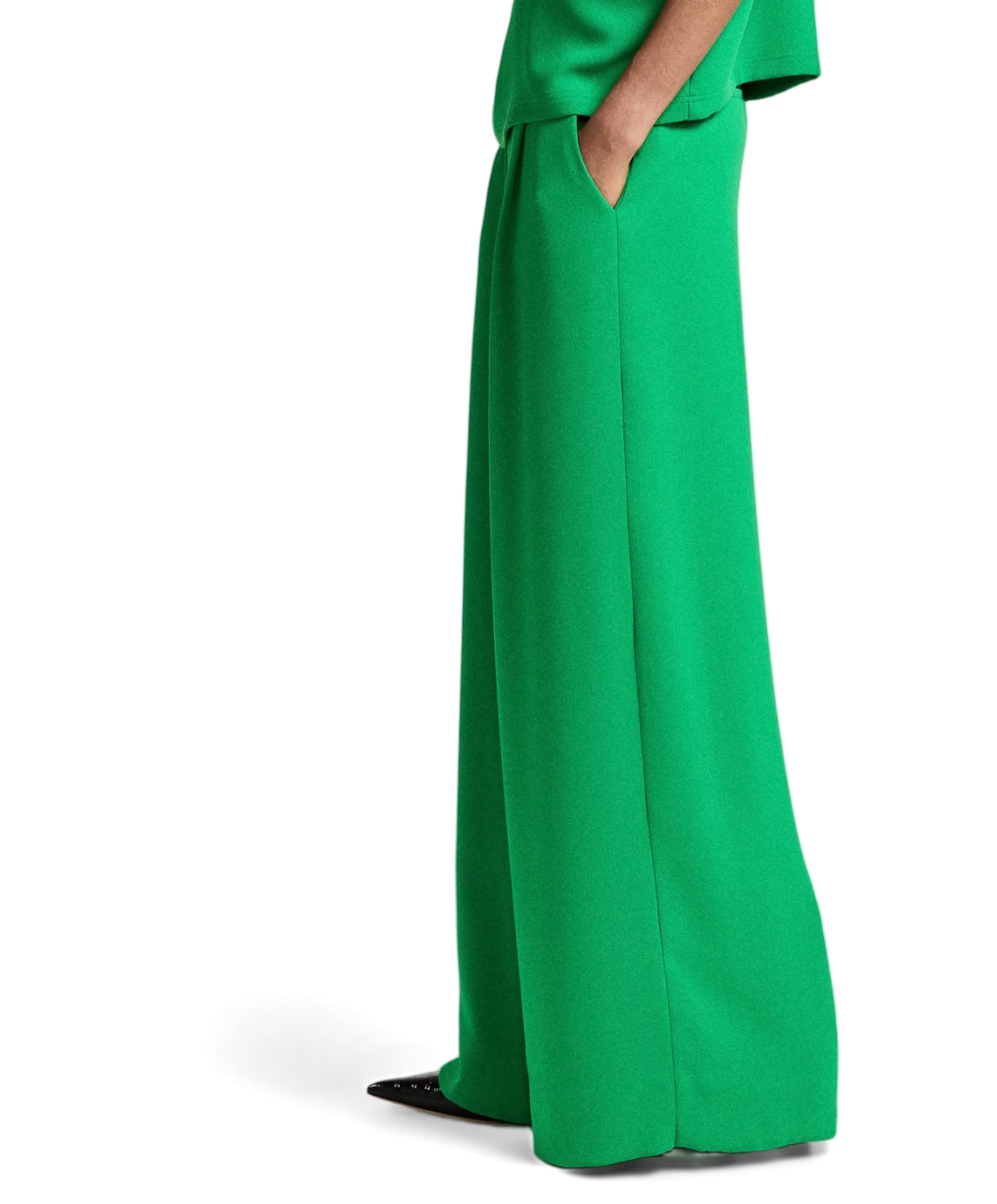 Essentiel Antwerp Kelsea Wide Leg dames pantalon groen
