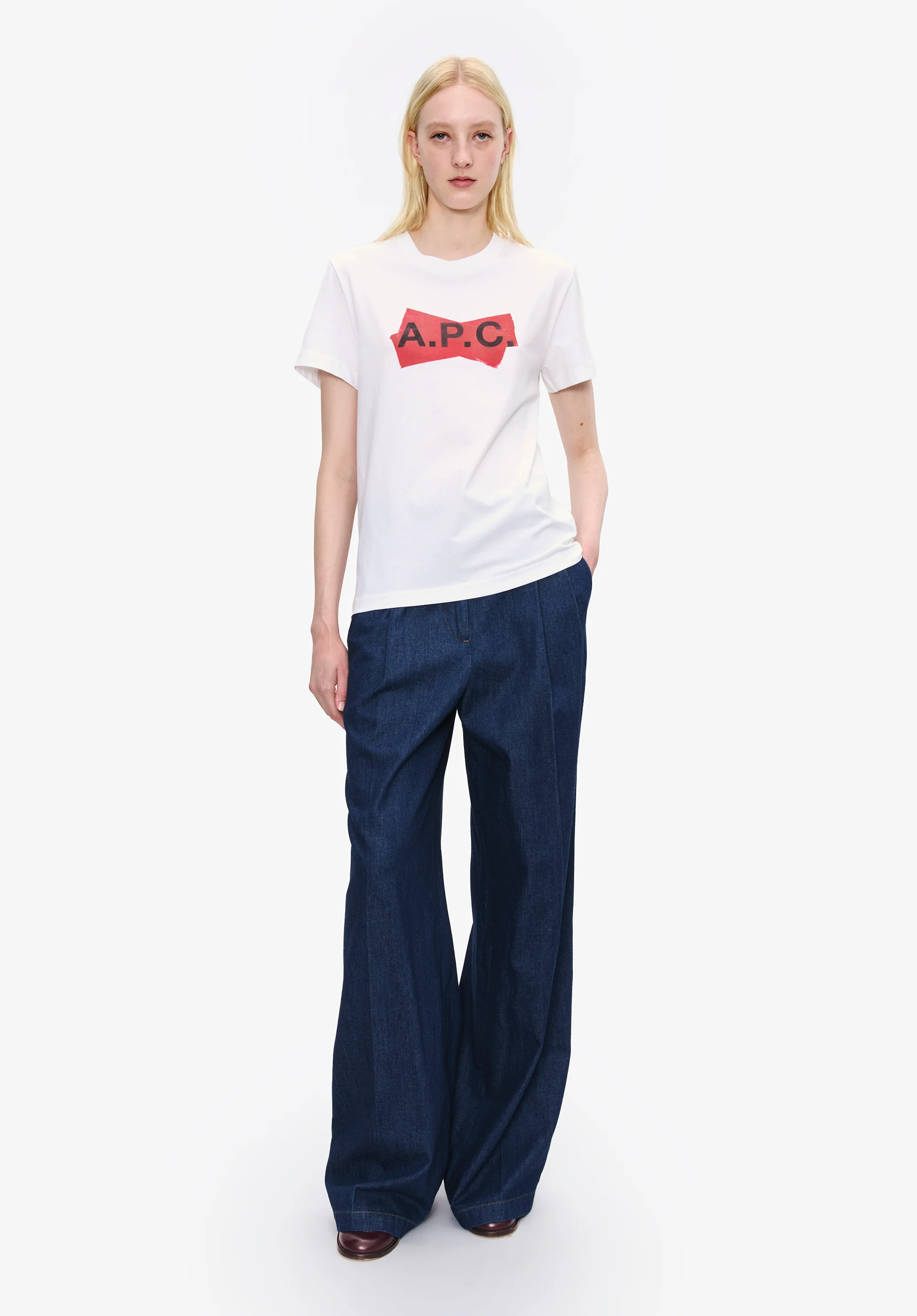 T-shirt scotch rouge - Blanc