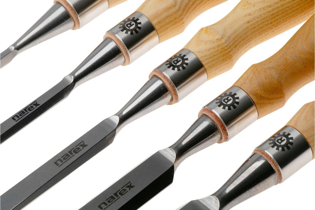 Narex Richter Premium Bevel Edge Chisel Set 853600, beitelset 6-10-12-19-26 mm, 5-delig