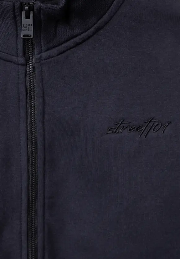 Sweatjacke mit Zipper - nightshadow blue
