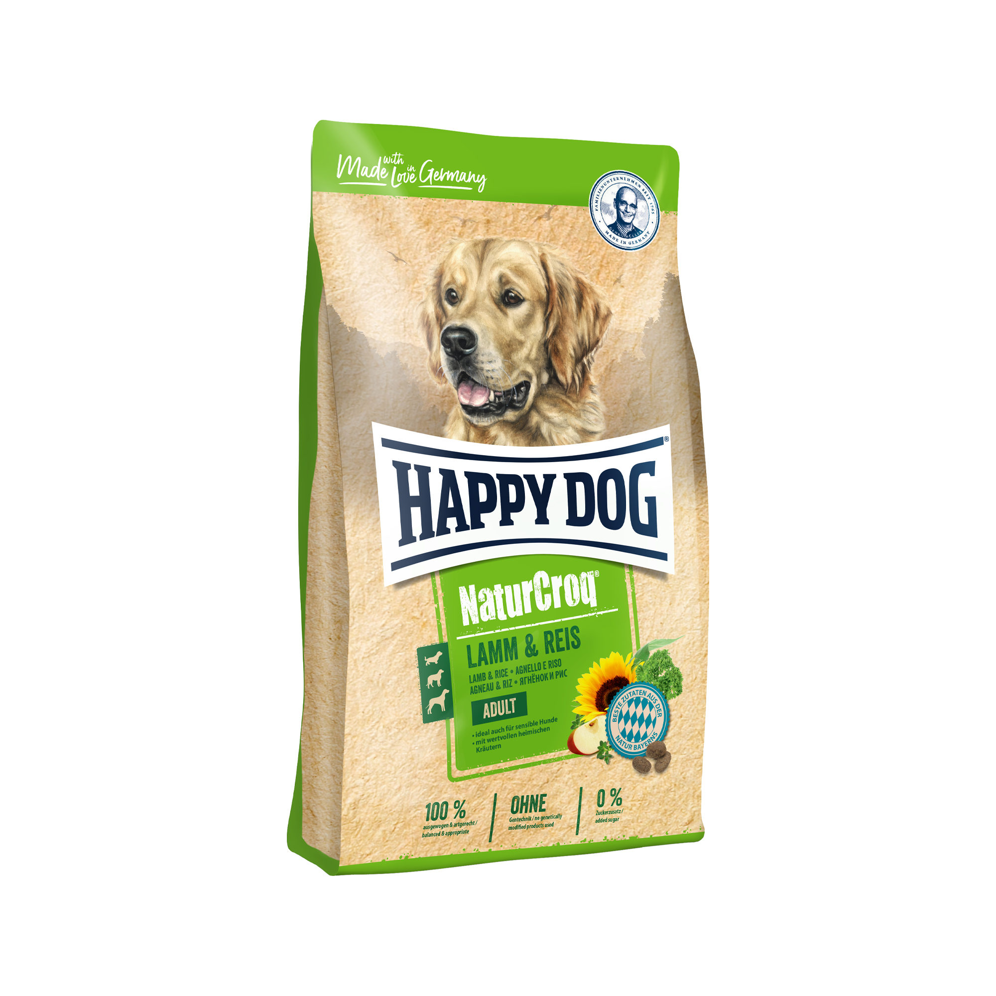 Happy Dog NaturCroq Lamm & Reis (Lam en Rijst)