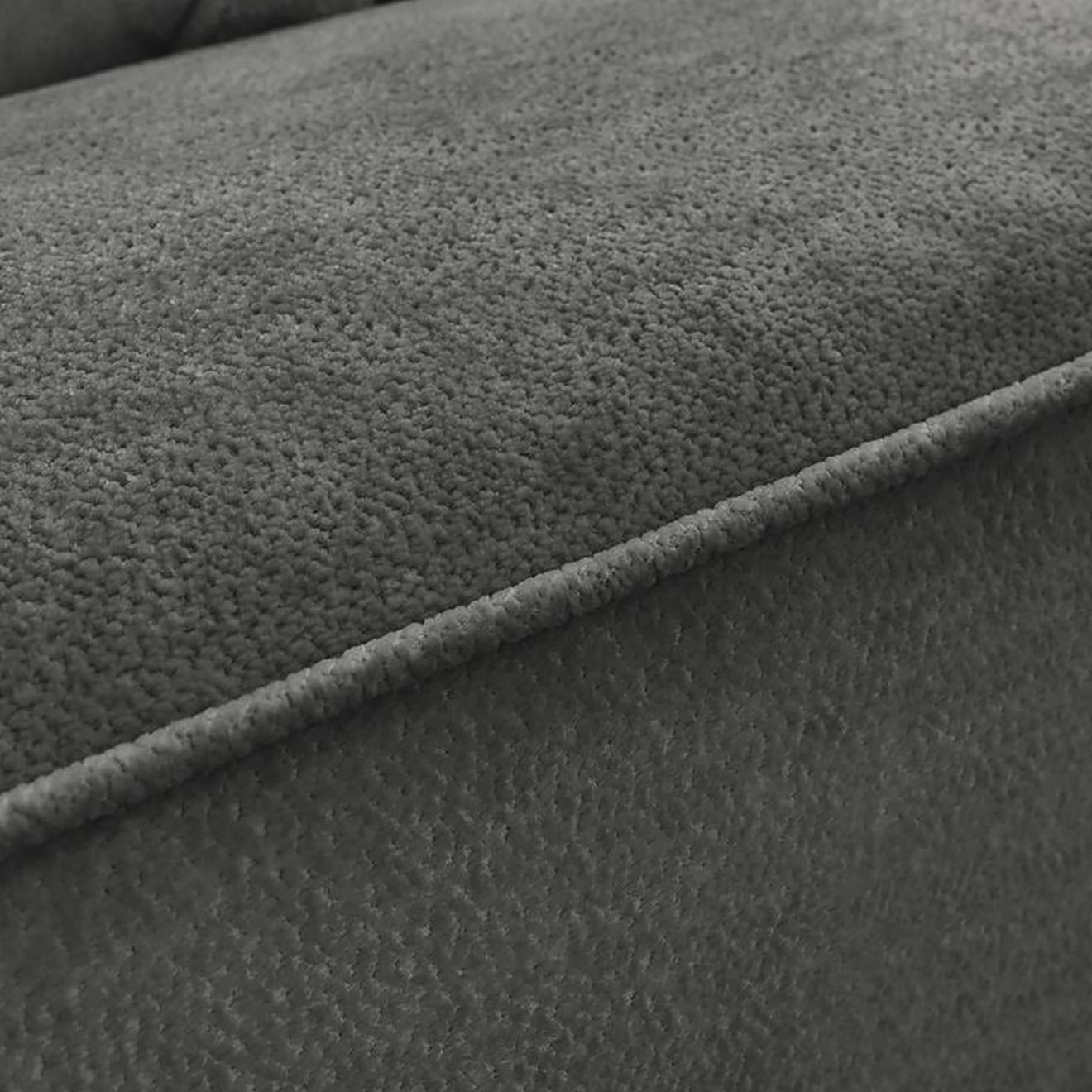 Bobochic Canapé convertible coffre ezechiel gris foncé - 265x109x82 cm