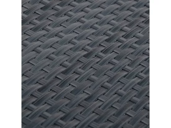 Paravent de balcon anthracite 300x90 cm résine tressée
