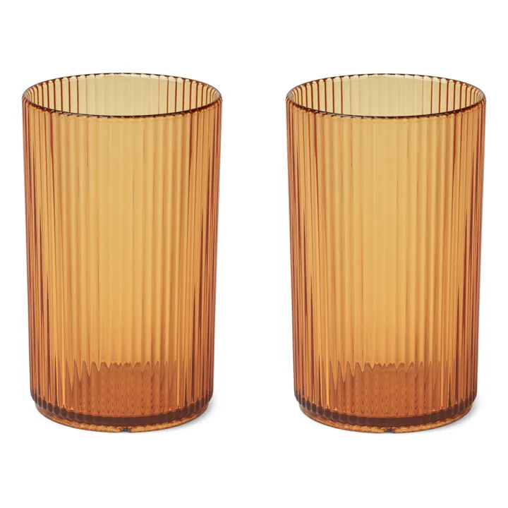 Liewood Verres en tritan Farrel - Set de 2 | Jaune