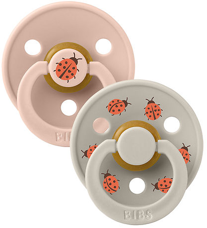 BIBS Colour Schnuller - Gr. 2 - 2er-Pack - Rund - Blush Mix