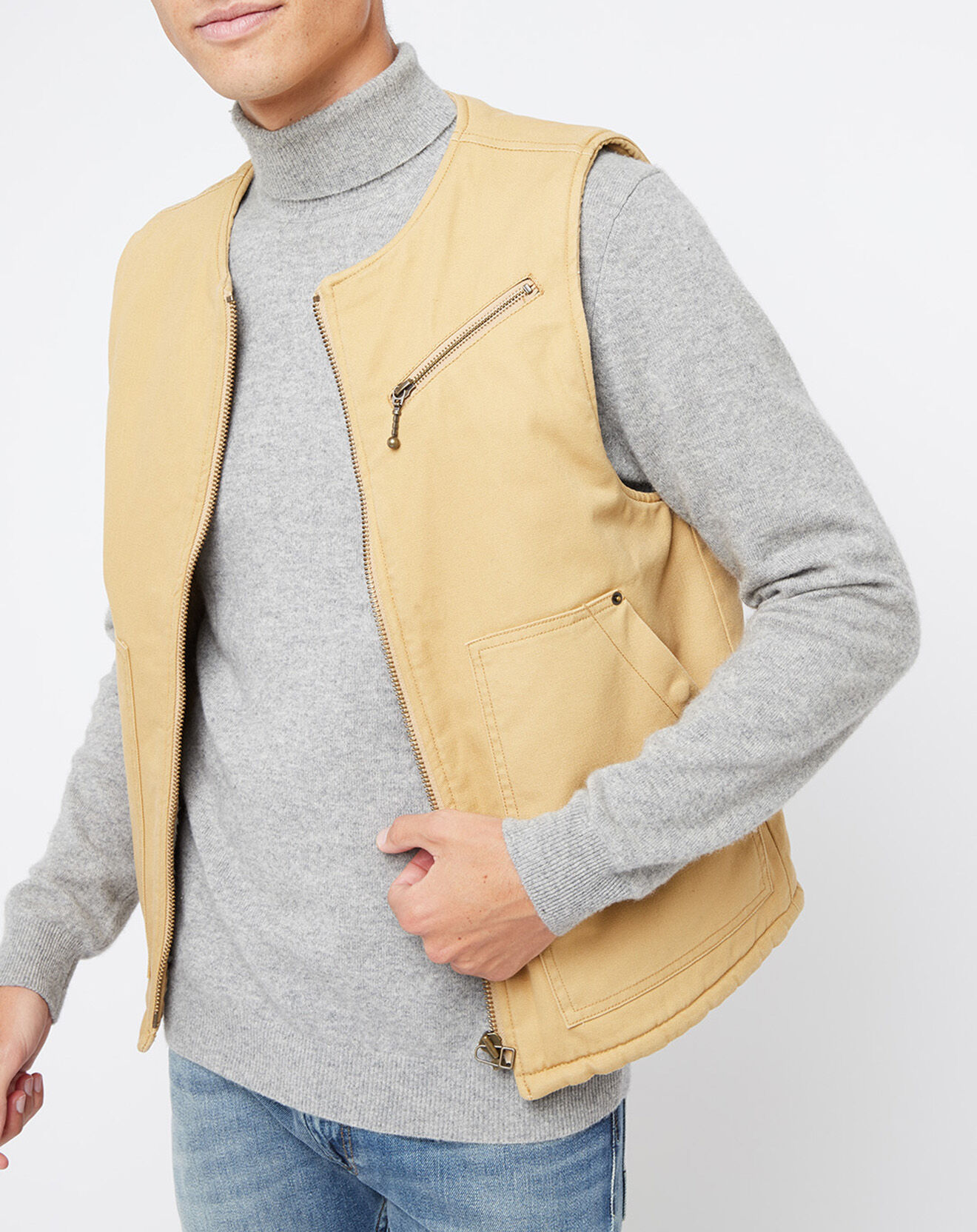 Oxbow Blouson Jax doublure fausse peau de mouton beige
