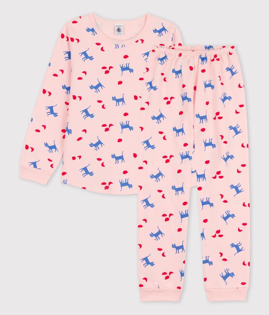 Pyjama chats petite fille en coton
