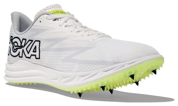 Chaussures Athlétisme Hoka One One Crescendo MD Blanc Jaune Unisex